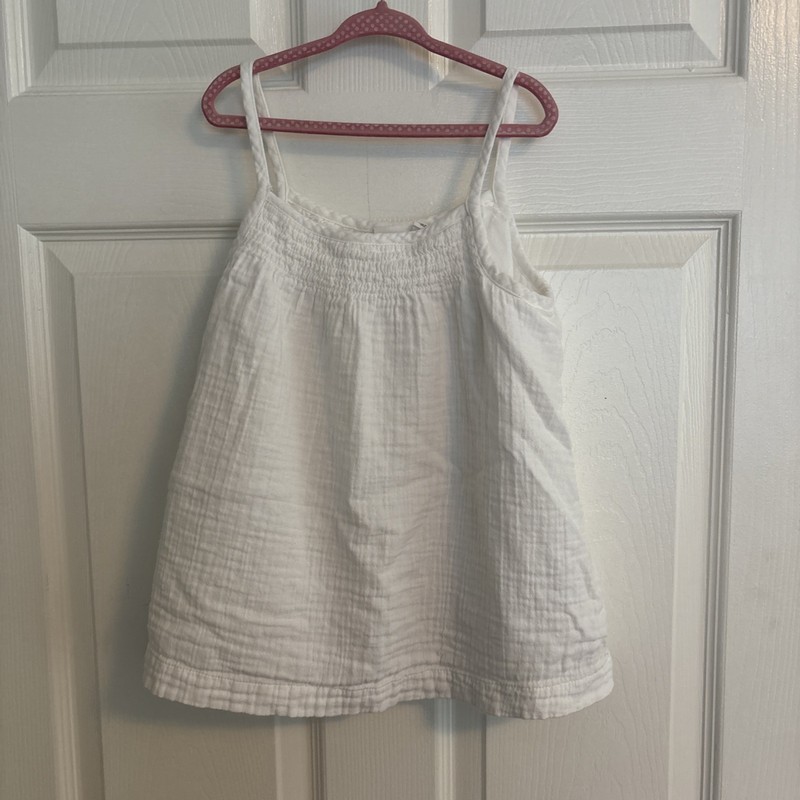 Gap Kids Girls White Tank, Lined, Soft, Size L