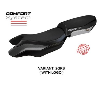 Sattelbezug Sitzbezug Puma SC Comf Grau-Silb + logo Tpz BMW R 1250 R 2019 2026