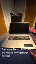 Acer Aspire 3 17in Silver Laptop AMD A10 4GB RAM Windows 11 w/Charger Case