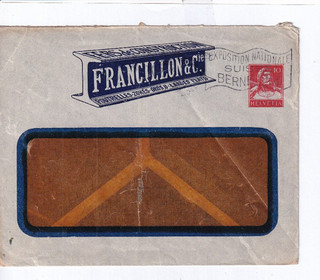 ED048/ Schweiz Privatganzsache Umschlag Francillon & Cie oo