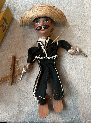 Vintage Mexikanische Marionette Puppe