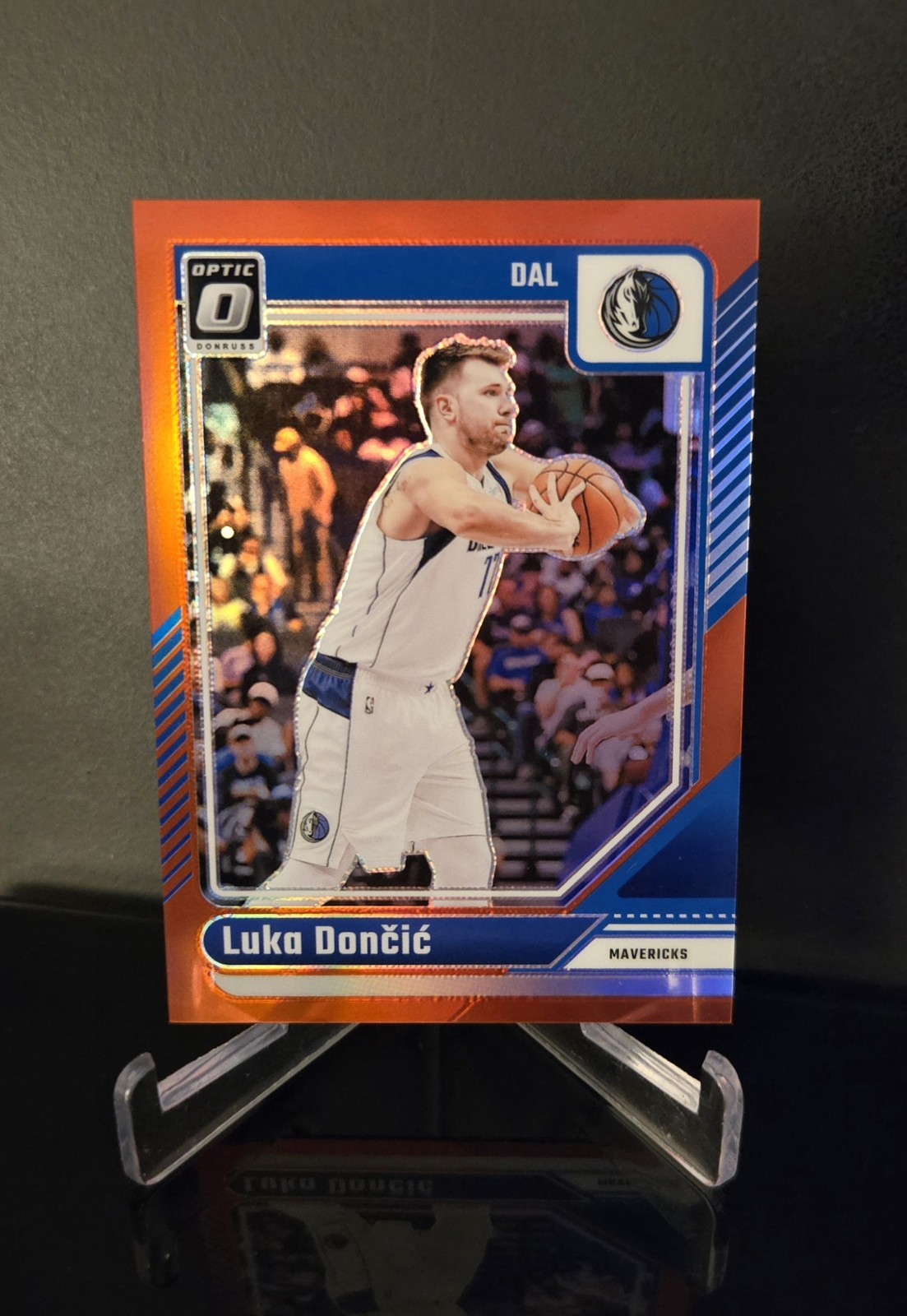 #'ed/99 🔥 LUKA DONCIC SP 2024-25 Panini Donruss Optic Red Prizm Holo No. 214