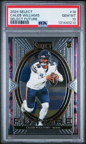 2024 Panini Select - Select Future Caleb Williams #18 (RC) PSA 10