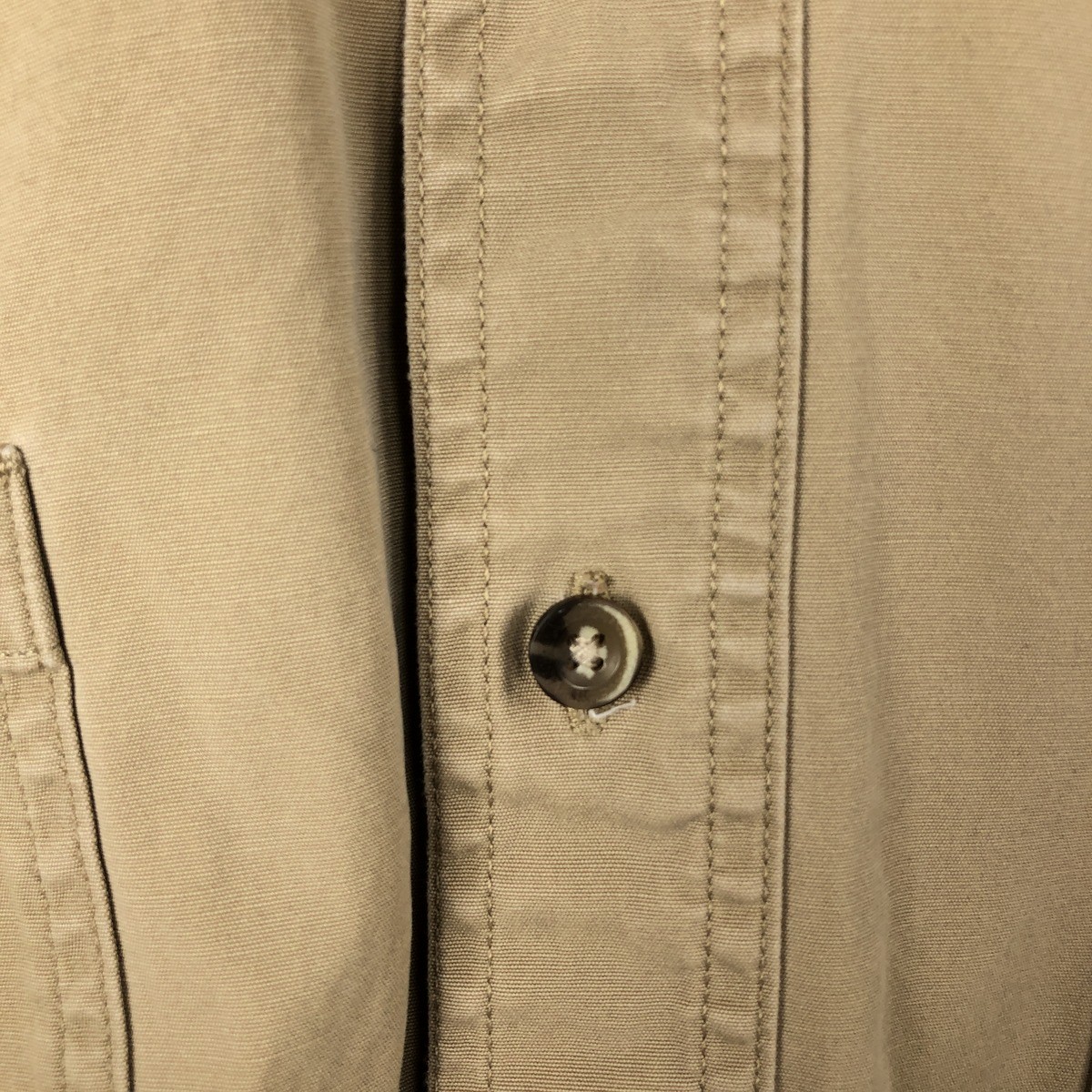 Used Carhartt long-sleeved button-down work shirt men's size XL thumbnail 6