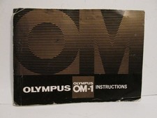 OLYMPUS OM-1 OM1 35MM FILM CAMERA OWNERS INSTRUCTION MANUAL BOOK FREE FAST SHIP