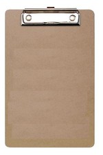 Tiger A5 Masonite Clipboard with Metal Clip – Strong Hardboard Writing Board