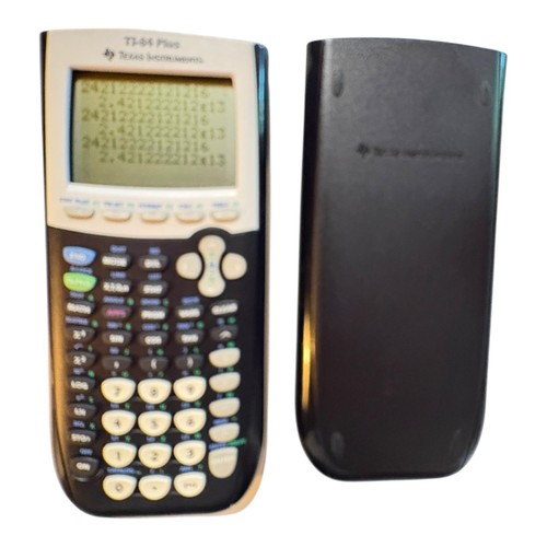 Texas Instruments TI-84 Plus graphischer Taschenrechner schwarz - mit Deckel - getestet