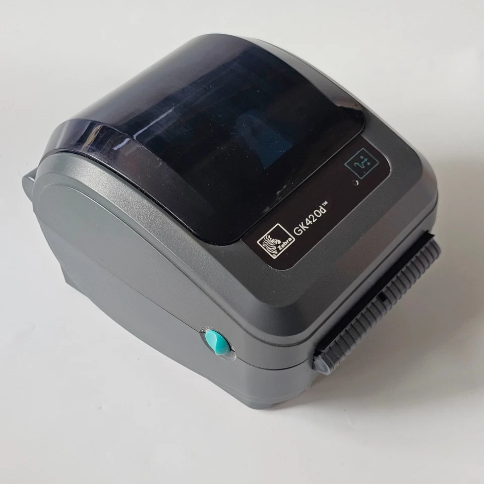 Zebra GK420d LAN USB Thermal Label Printer Peeler PSU Cables Roll 4x6 Labels 712 - Image 4 of 4
