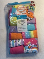 Wonder Nation 14 Pack Girls Hipsters Panties Soft Cotton Tag Free Size 6