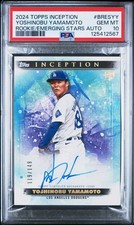 2024 Topps Inception Yoshinobu Yamamoto RC Rookie/Emerging Stars Auto PSA 10