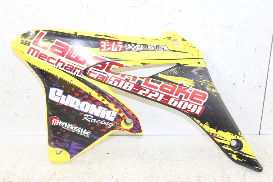 2011 Suzuki RMZ 250 Plastic Fender Set Number Plates Tank Shrouds Fork Guards - Image 4 of 4