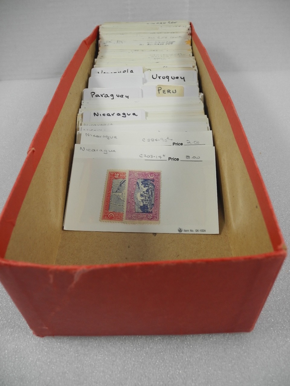 LATIN AMERICA, WW, accumulation of Stamps in 300+ stock cards(red box NOT includ