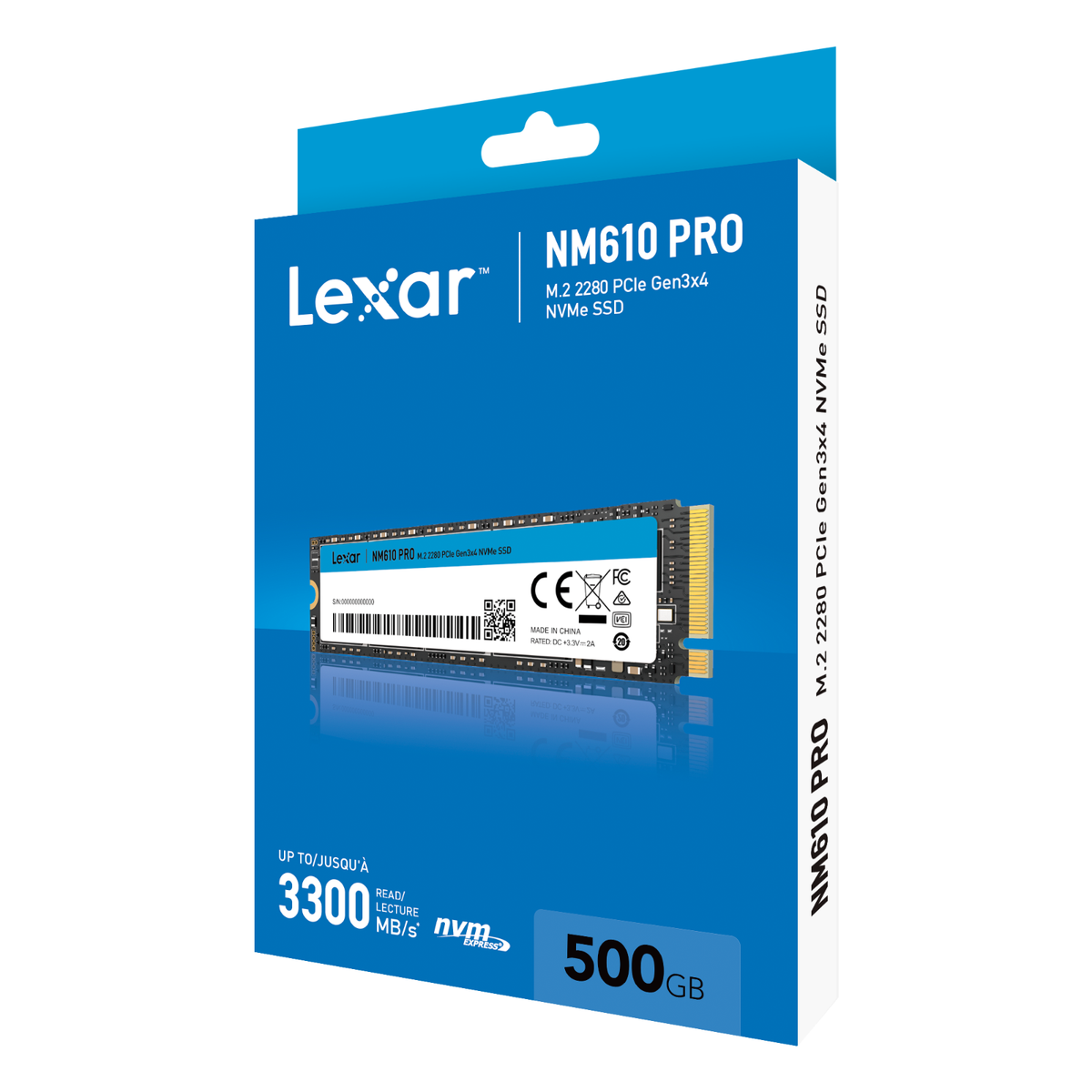 LEXAR SSD NM610PRO 500GB NVME GE3 2280 Internal Disk 3000MB/s