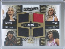2025 SP Game Used AEW Authentic Fabrics Quads Mariah May Toni Storm 17an