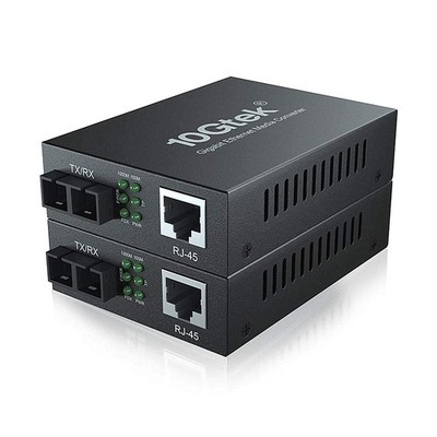 2 PCS Gigabit Ethernet Media Converter 1.25G SFP Fiber To RJ45 1000BaseLX
