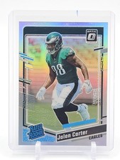 JALEN CARTER 2023 DONRUSS OPTIC SILVER RATED ROOKIE RC #281 EAGLES Q0063