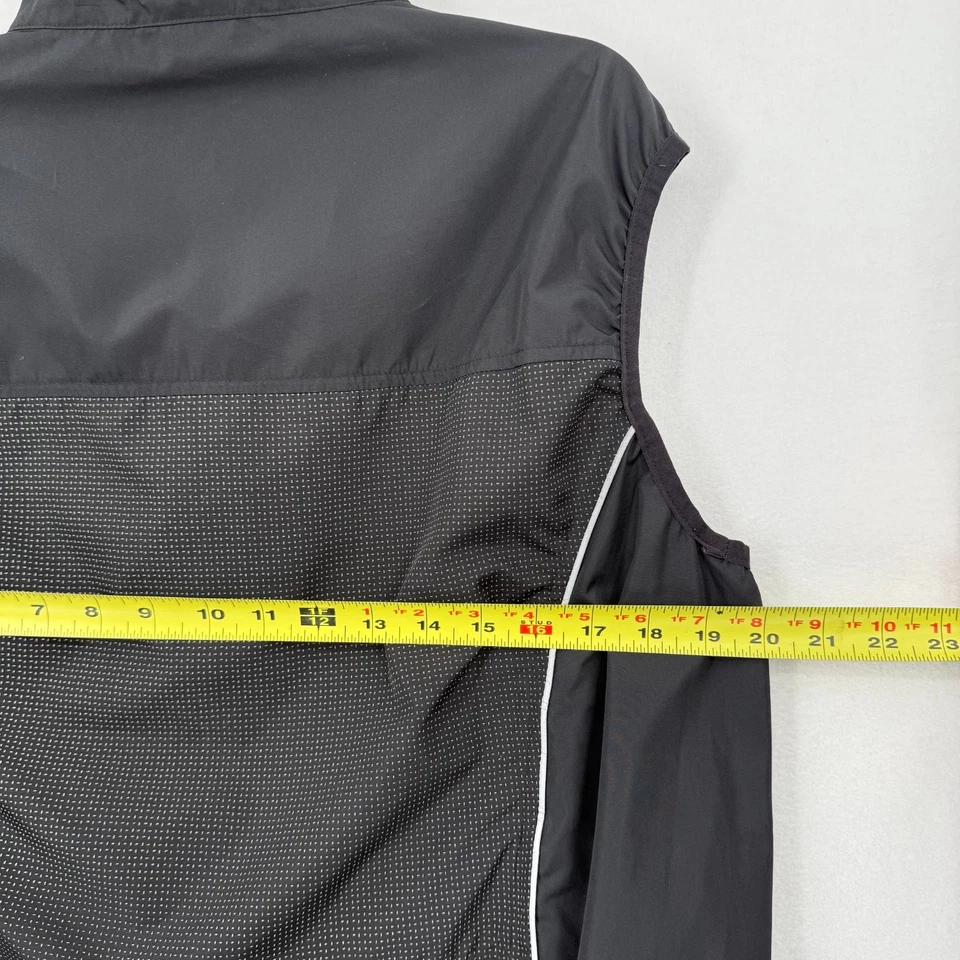 Canari 男式大风剪黑色骑行背心反光全拉链轻便 — 第 4/4 张图片