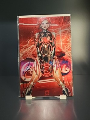 White Widow #7 - Red Tron ''Ares'' Variant (METAL) Signed by Jamie Tyndall w/COA