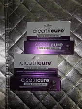 Cicatricure Face & Body Scar Gel, Scar Reducing Cream, 1 oz Lot Of 2