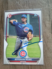 Jefferson Rojas Signed 2023 1st Bowman Baseball Card Cubs #BP-70