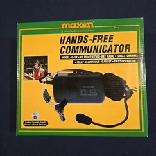 Maxon 49-SX Two Way Hand Free Communicator Radio Ch B 39 MHz Headset