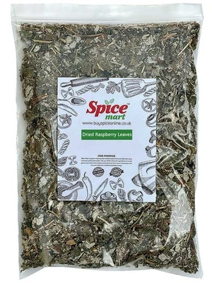 SPICE MART Raspberry Leaves Cut | Leaf Premium Quality Free UK P&P Select Weight 50g-950g