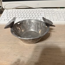 Arthur Court Designs Aluminum Metal Butterfly Nut Candy Snack Bowl Dish 2003