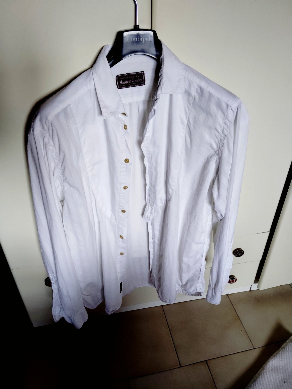 Vintage Marlboro Classics Cotton Button Down Shirt Mens Medium Retro