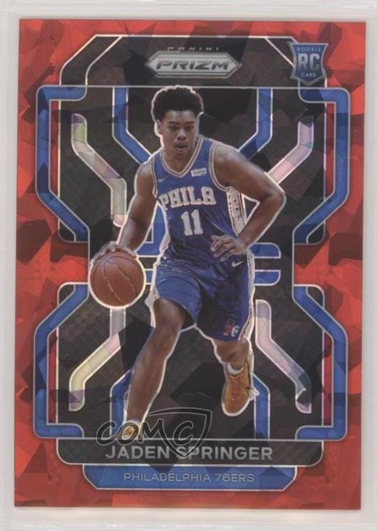 2021-22 Panini Prizm Red Ice Prizm Jaden Springer #317 07sf