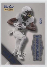 2022 Wild Card MATTE Silver 5 Stripe 10/25 Tyquan Thornton #MB-114 Rookie RC 0w8