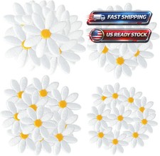 40 Pcs Embroidered Iron On Patches for Clothing, Butterfly Flower Iron On Patche