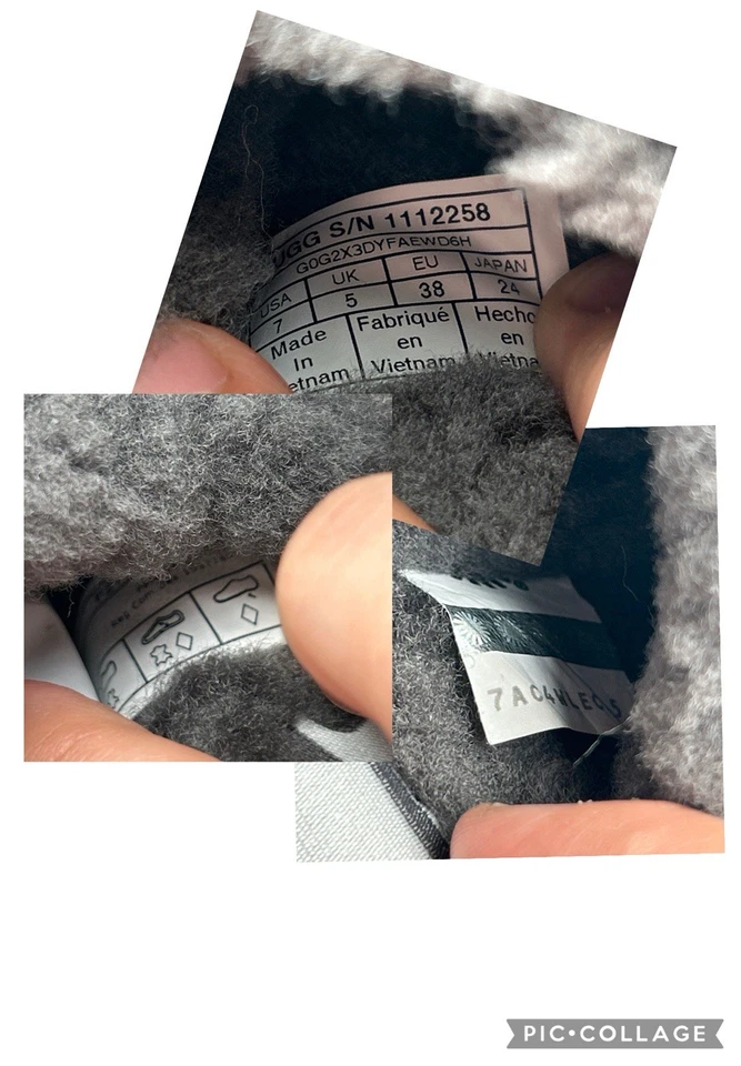 Sandalias UGG Oh Fluffita Plataforma Eslinga Deslizables Gris Piel de Oveja para Mujer’s 7 Foto 2 de 4