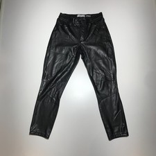 Abercrombie  Fitch Pants Womens 28/6 The Skinny High Rise Vegan Leather Black