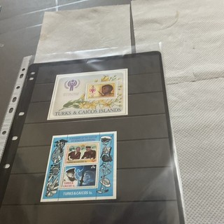Turks & Caicos X 2 MNH Stamp Mini Sheets