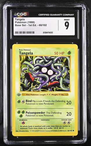 Tangela (1st Edition) graded CGC 9 for sale on eBay