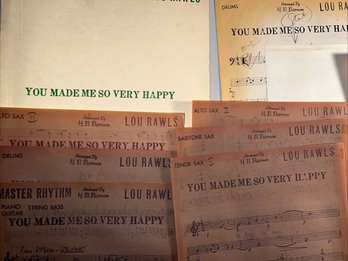 LOU RAWLS - You Made Me So Very Happy - Estate Music Sheets Piano/Guitar/Sax/Tru - Picture 3 of 8