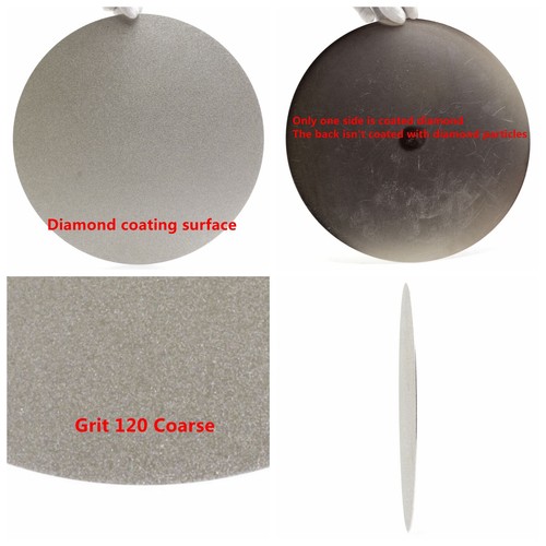 NO CENTER HOLE 8" inch Grit 80-3000 Diamond Grinding Disc Abrasive Flat Lap Disk - Picture 9 of 83