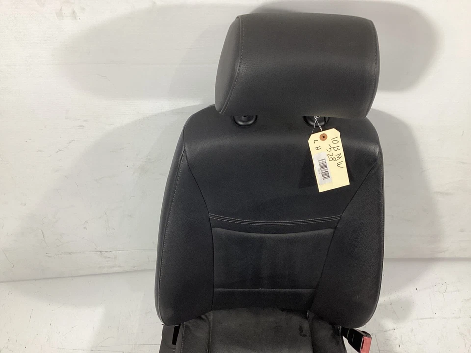 2007-2011 BMW 328i 328xi E90 Front Right Passenger Seat Black Leather OEM . Foto 3 de 4