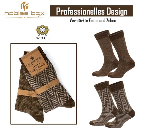 Norwegersocken, Herren Wollsocken, Warme Socken (Beutel, 2-Paar) 40-44 EU Größe - Bild 33 von 48