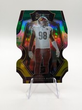 Phidarian Mathis 2022 Panini Select Premier Green Yellow Prizm Die-Cut RC #200