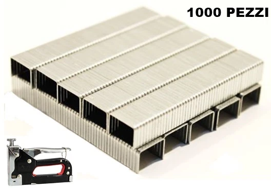 GRAFFETTE GRAFFE PUNTI 12.8xH14 Mm - Pz1000 Per Graffatrice Puntatrice - Foto 10