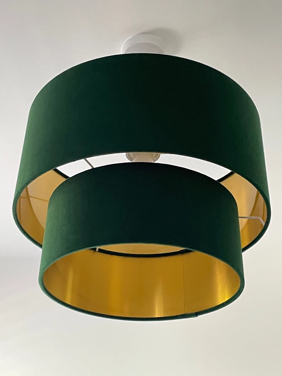 Green gold lampshade deals