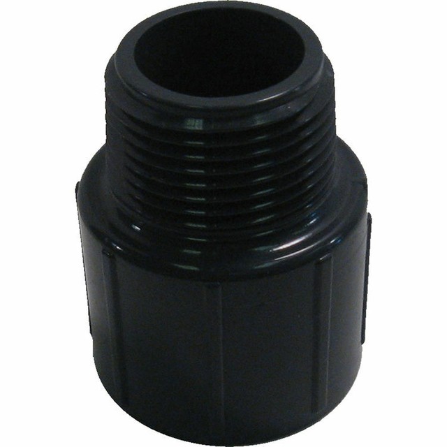 Spears PVC Schedule 80 Adapter Fitting - 1 Inch Socket X NPT Male Thread (2-Pack)