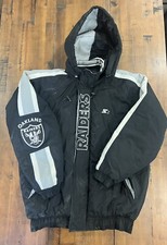Vintage OAKLAND RAIDERS Pro Line Puffer Snap Jacket 90s NFL Mens L