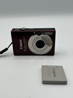 Canon PowerShot Burgundy SD1100 IS Digital ELPH Camera LENS Error
