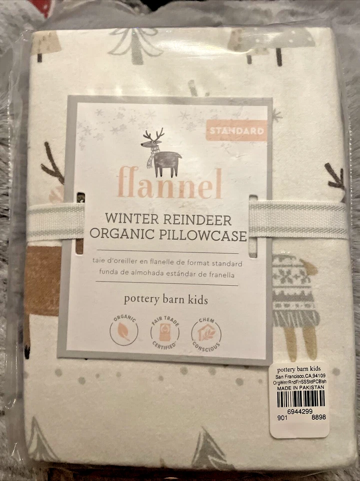 Funda de Almohada Pottery Barn Disney Reno Invierno Escuela Regalo Cumpleaños Ciervos Lodge, Foto 4 de 4