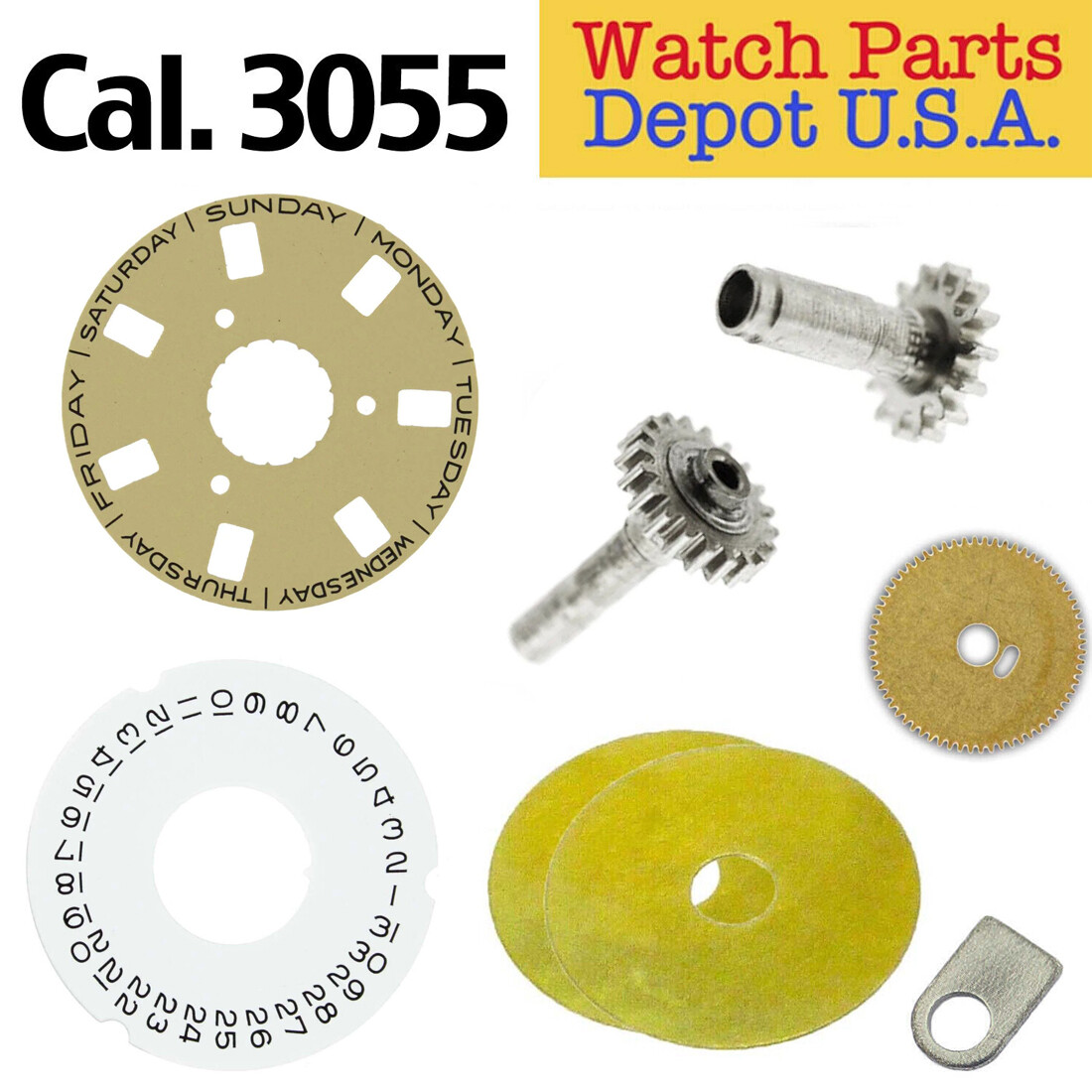 Rolex Caliber 3055 Superior Swiss Made Replacement Parts for Watch Repairs