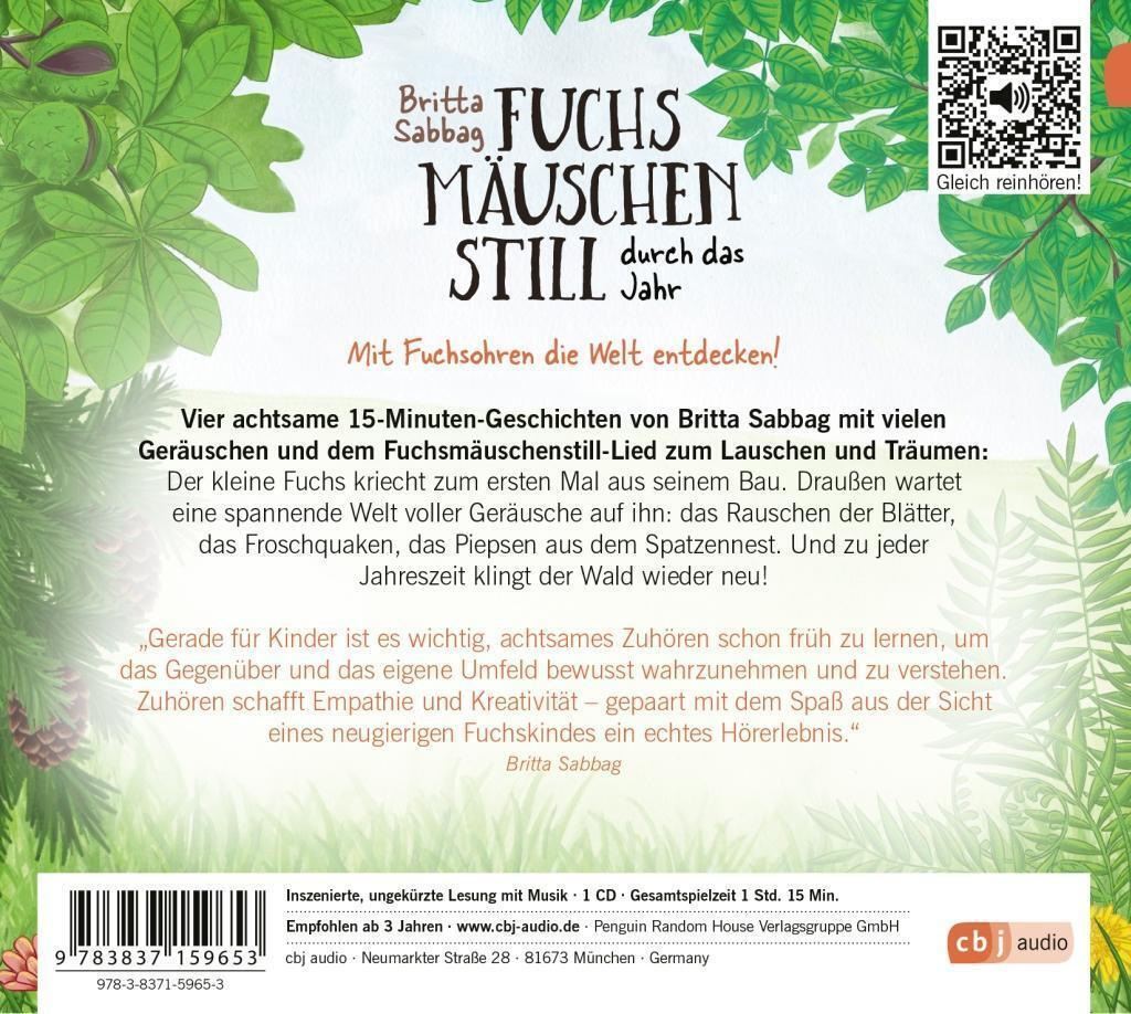 Thumbnail - Fuchsmäuschenstill Durch Das Jahr | Britta Sabbag | Audio-cd | 1