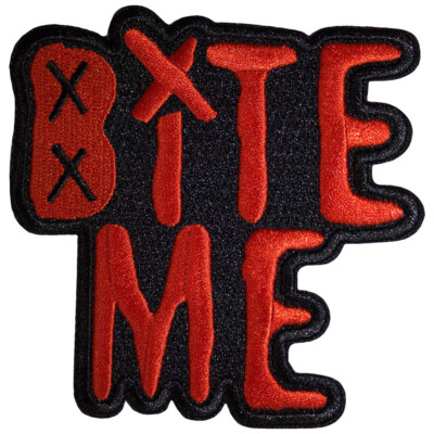 AVRIL LAVIGNE Iron-On Patch: BITE ME: Sk8er Boi Official Merchandise £pb
