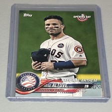 2018 Topps Opening Day National Anthem Jose Altuve Very Rare Houston Astros